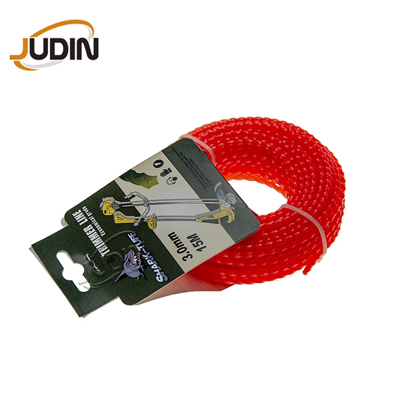 3.0mm*15m card head pack nylon trimmer line grass trimmer line