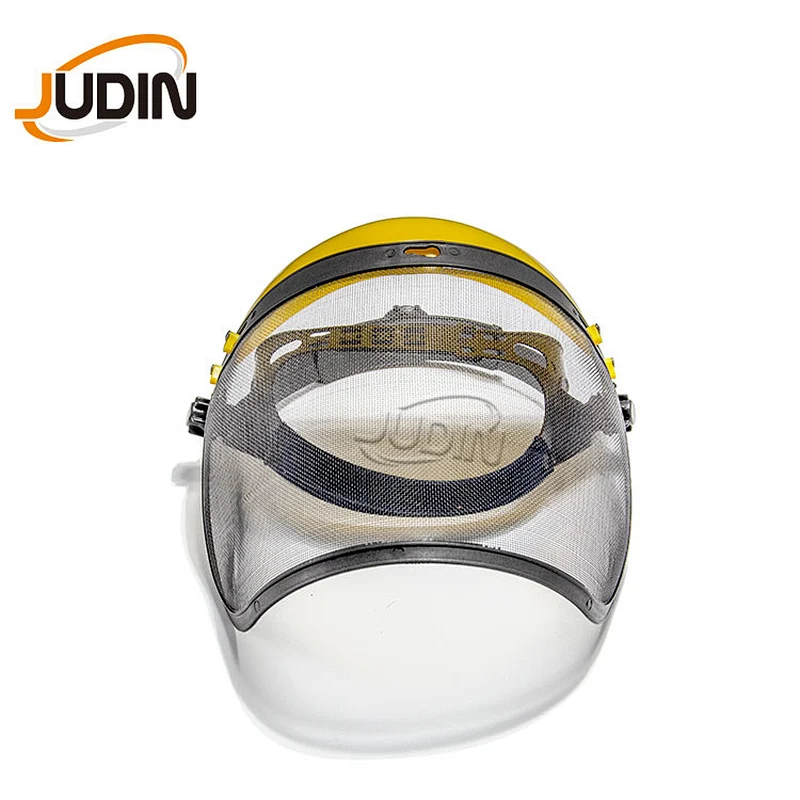 High quality PP plastic visor  PVC Faceshield  with Transparent Face shield Anti Splash Safety Face Shield For Brush Cutter