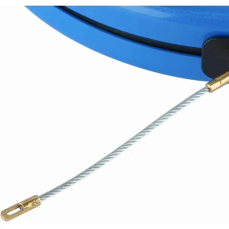 30M Fiberglass Wire Cable Electrical Fish Tape Reel, Fiberglass Wall line Reel Fishtape Puller Fish Tape