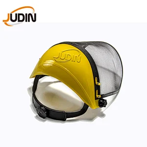 PC FaceShield Protection Safety Plastic Mask Adjustable Mesh Visor Gardening Brush cutter Full face shield