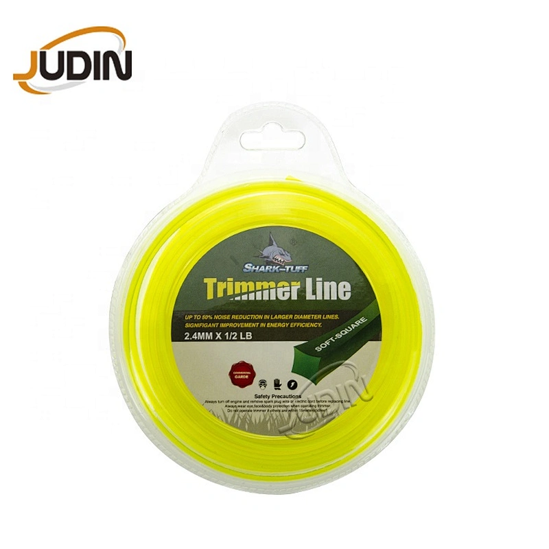 Brush cutter spare parts Square shape 1 LB fluorescent grass trimmer nylon line for grass weeder gasoline