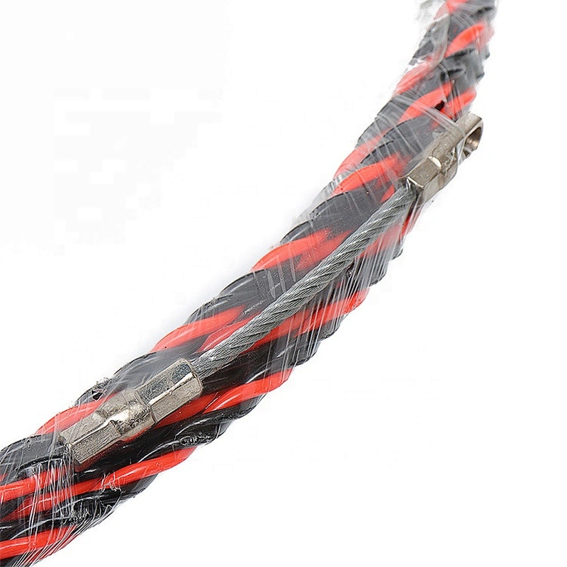 PET 3 Core Fish Tape Fish Tape 30m Colorful Core Braid Nylon Cable Puller Fish Tape with tube