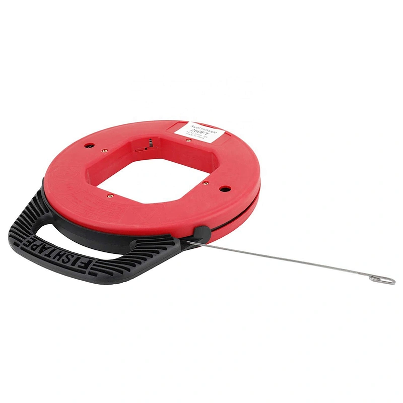 Electric Fiber Cable Puller Wire Fish Tape Fiberglass Cable Puller Duct Guide Electric Wire Pulling Strip Rodder Steel