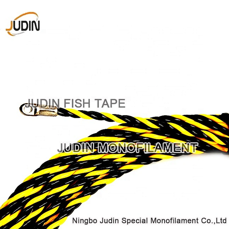 PET 3 Core Fish Tape Fish Tape 30m Colorful Core Braid Nylon Cable Puller Fish Tape with tube