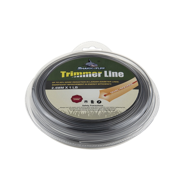 Brush cutter spare parts Dual-square shape Grass string trimmer  line  4mm  nylon trimmer line  for lawn mower trimmer line
