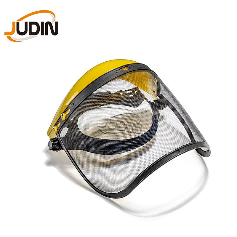 High quality PP plastic visor  PVC Faceshield  with Transparent Face shield Anti Splash Safety Face Shield For Brush Cutter