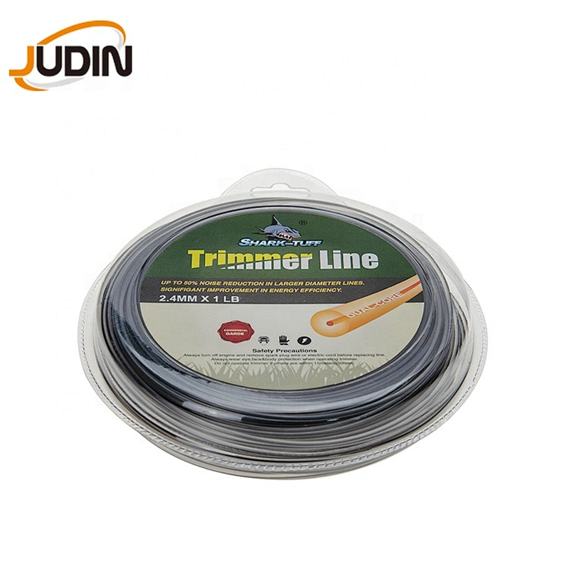 Duo-round shape 2.4 mm/0.095'' Grass Nylon Trimmer line Brush Cutter trimmer line for lawn mower trimmer