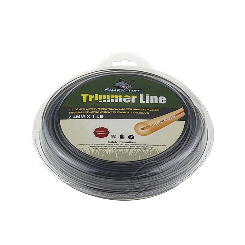 Garden tool spare parts Duo-round shape 2.4 mm 0.095'' Grass Nylon line Brush Cutter trimmer line for lawn mower