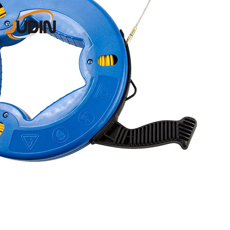 4mmx30M 5/32 Inch,150FT Fiberglass Wire Cable Electrical Fish Tape Reel, Fiberglass Wall line Reel Fishtape Puller Fish Tape