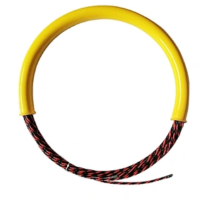 3 Core 15m 30m 50m PET Fish Tape  Red& Black Fish Tape  Colorful Core Braid Nylon Cable Puller with tube