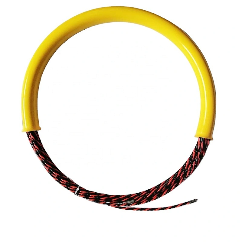 3 Core 15m 30m 50m PET Fish Tape  Red& Black Fish Tape  Colorful Core Braid Nylon Cable Puller with tube