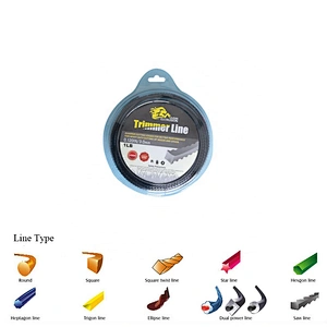 3mm Specialized Saw Teeth Grass Trimmer Line Garden Use for Brush Cutter Replacement Nylon Extruder Trimmer Line Hard-Wearing