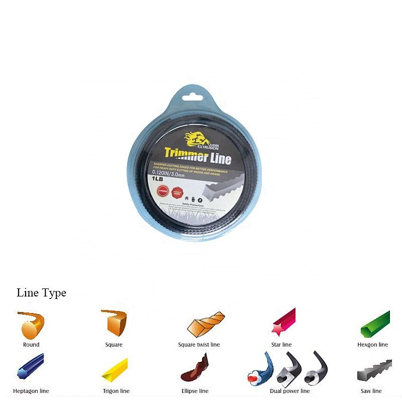 3mm Specialized Saw Teeth Grass Trimmer Line Garden Use for Brush Cutter Replacement Nylon Extruder Trimmer Line Hard-Wearing