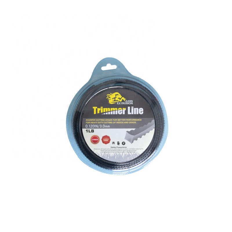 3mm Specialized Saw Teeth Grass Trimmer Line Garden Use for Brush Cutter Replacement Nylon Extruder Trimmer Line Hard-Wearing