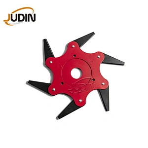 Hot Sale 6 Teeth Grass Trimmer Alloy Steel Blade For Wood Granite Stone Artificial Stone Brush Cutter Blade