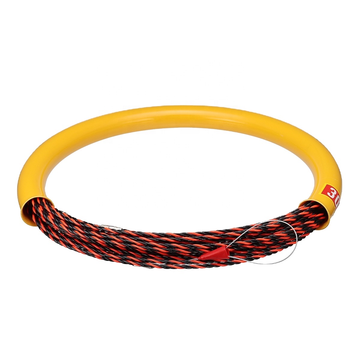PET 3 Core Fish Tape Fish Tape 30m Colorful Core Braid Nylon Cable Puller Fish Tape with tube