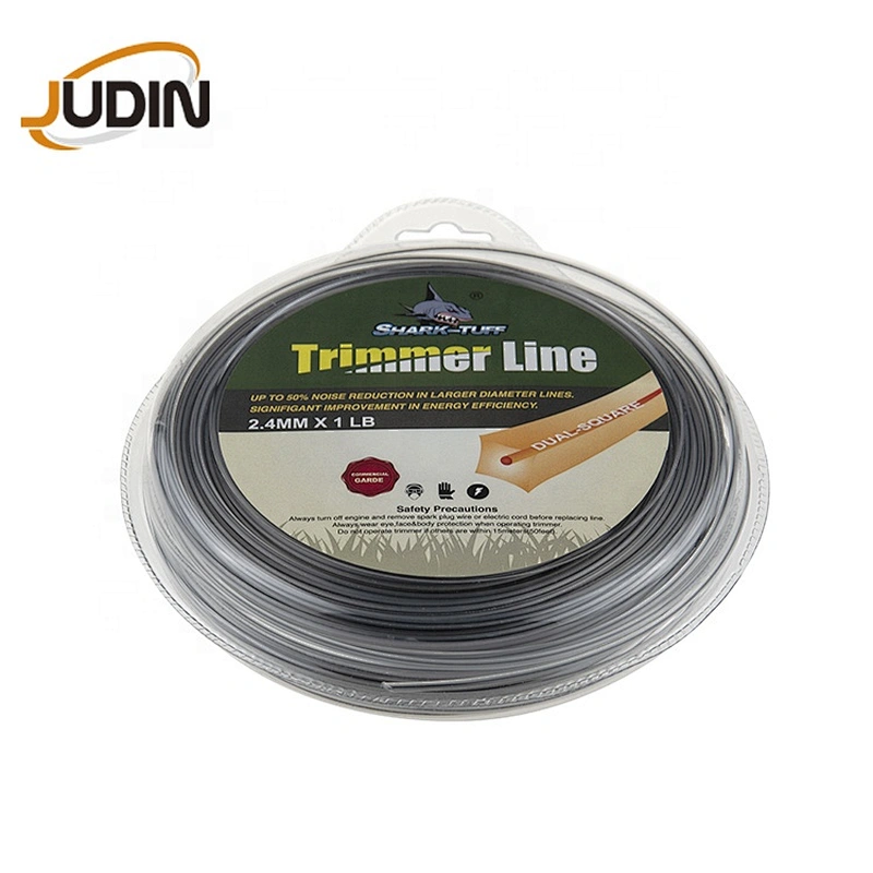 Brush cutter spare parts Dual-square shape Grass string trimmer  line  4mm  nylon trimmer line  for lawn mower trimmer line