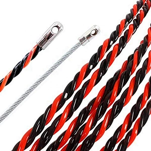 6.5mm Wire Fish Tape Nylon Cable Puller Wire Fiberglass Wire Cable Electrical Plastic Pulling from 15m-30m