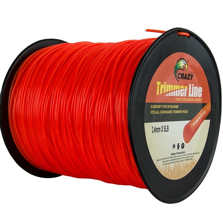 Brush Cutter spare parts  100% Nylon PA6 Material Trimmer Line 1.0-4.0mm Grass Cutting nylon line for electrical grass trimmer