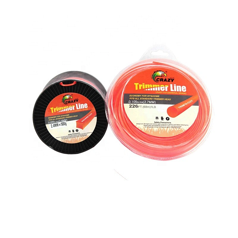 Specialized 1.3-4.0mm Red All Shapes Nylon Bulk Trimmer Line Garden for Weed Eater Machine Hard Material String Strimmer Line