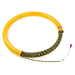 3 core with tube woven braid polyester Spring Steel Cable puller Fish Tape