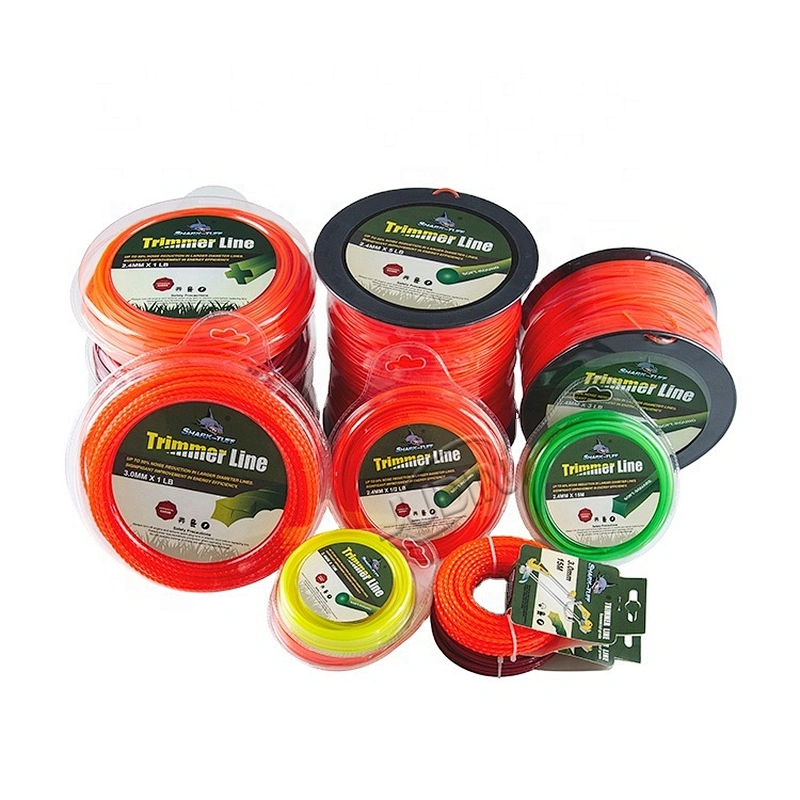 Grass cutter line grass lawnmowers weed wacker string trimmer line  for electrical gas grass trimmer