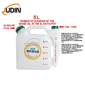 Portable Garden Tools 5 Litre Plastic Spout Lids With Spout Lids  Fuel Can In  Whit  Oil Measuring Jug