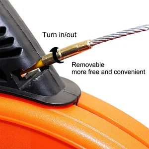 Fish Tape Fiberglass Wire Puller Electrical Metal Fish Tape Reel Great for Wire Cable Line Orang Cable Puller