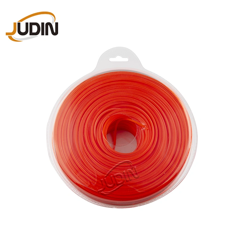 Commercial grade Cross Shape 1LB Blister Pack 2.4mm .095 Inch Nylon Weed Eater String Trimmer Line  for Brush Cutter