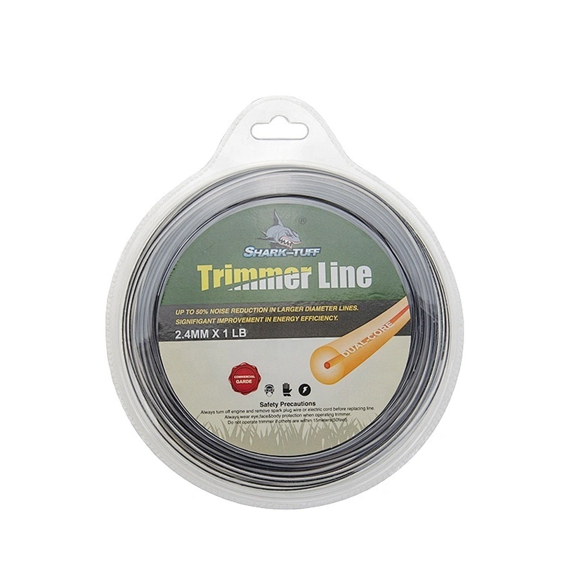 Dual -round shape 1.3-1.6mm Grass Nylon trimmer line Brush Cutter spare parts trimmer line for lawn mower