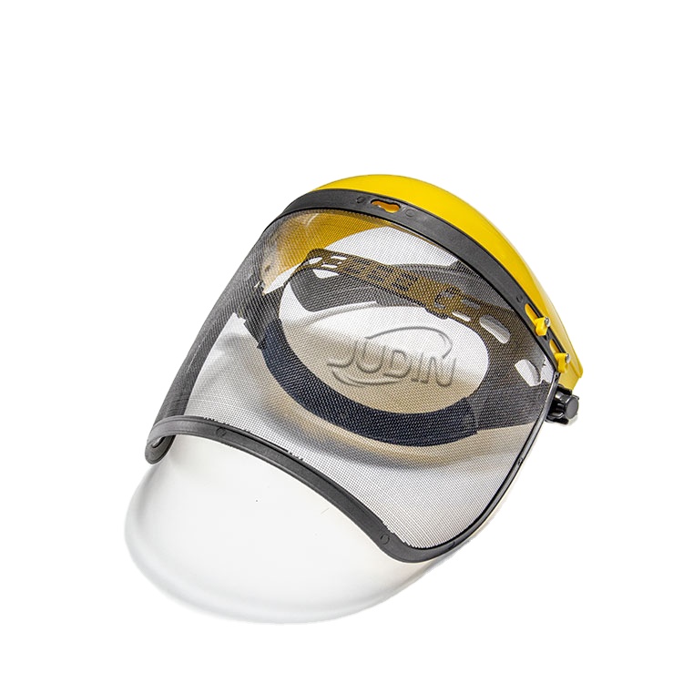 High quality PP plastic visor  PVC Faceshield  with Transparent Face shield Anti Splash Safety Face Shield For Brush Cutter