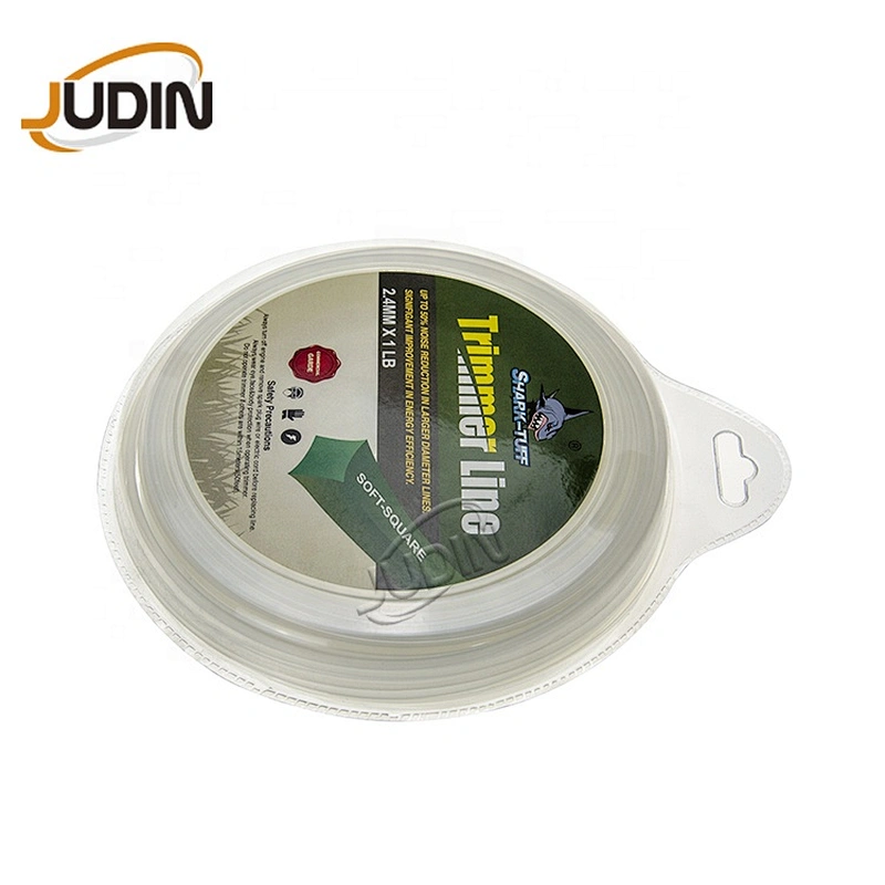 Garden Tool spare parts Grass trimmer line Square shape Green 1 LB grass cutter nylon trimmer line