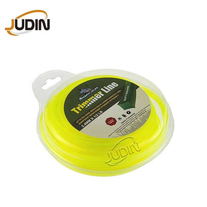 Brush cutter spare parts Square shape 1 LB fluorescent grass trimmer nylon line for grass weeder gasoline