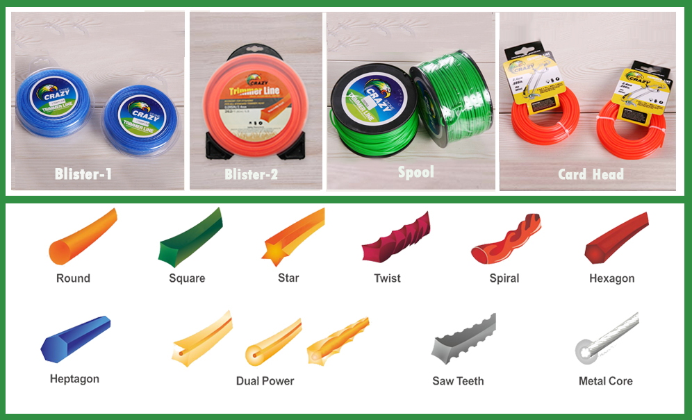 shape of trimmer line