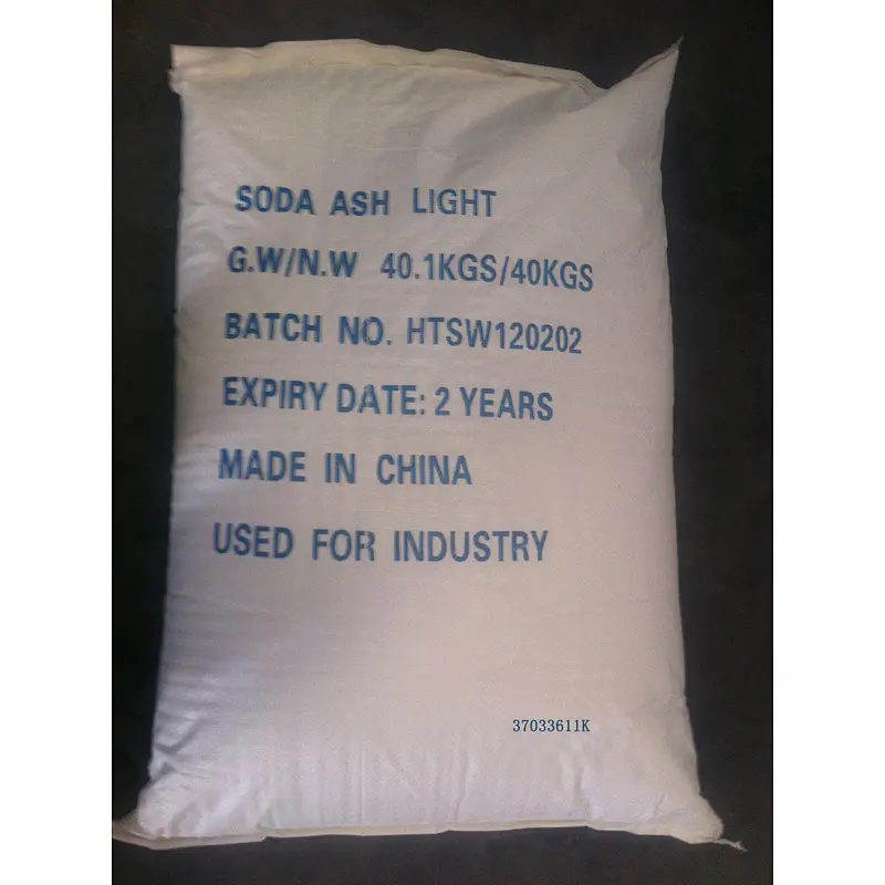 CAS NO.497-19-8  food grade soda ash light soda ash dense for glass
