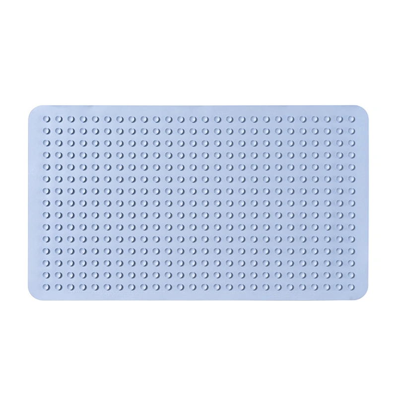 Bathroom non-slip mat soft antibacterial massage silicone bath mat with suction cup