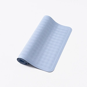 Bathroom non-slip mat soft antibacterial massage silicone bath mat with suction cup