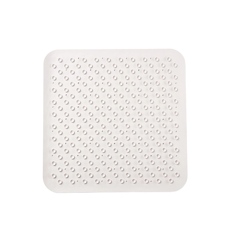 New square bath mat with suction cup can be customized baby rubber bath mat
