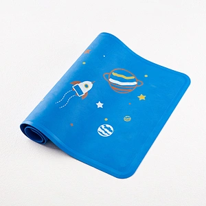 New style bathroom non-slip pad with suction cup unfortunately baby printed cartoon rubber bath pad