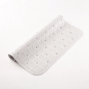 New square bath mat with suction cup can be customized baby rubber bath mat