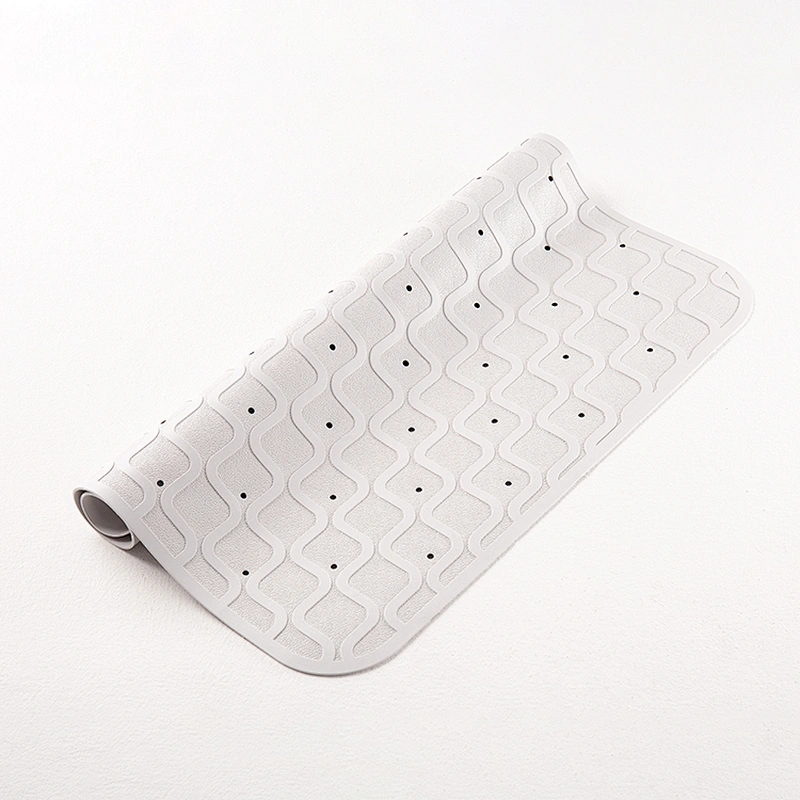 New square bath mat with suction cup can be customized baby rubber bath mat