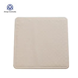 Square Classical Design Natural Rubber Bath Mat