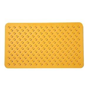 Customizable pattern logo anti slip bath mat with suction cup at bottom rubber bath mat