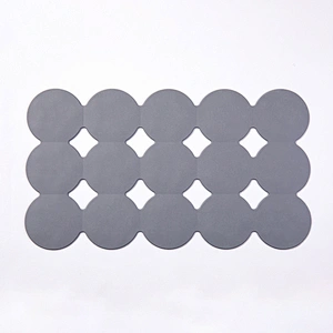 Baby bath mat non slip pad with irregular round bottom with suction cup rubber bath mat