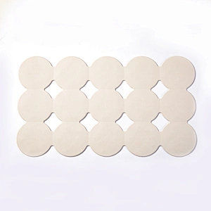 Baby bath mat non slip pad with irregular round bottom with suction cup rubber bath mat