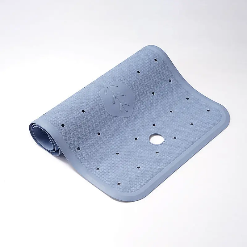 Natural rubber bathroom rubber mat for bathtub floor anti slip with suction cups