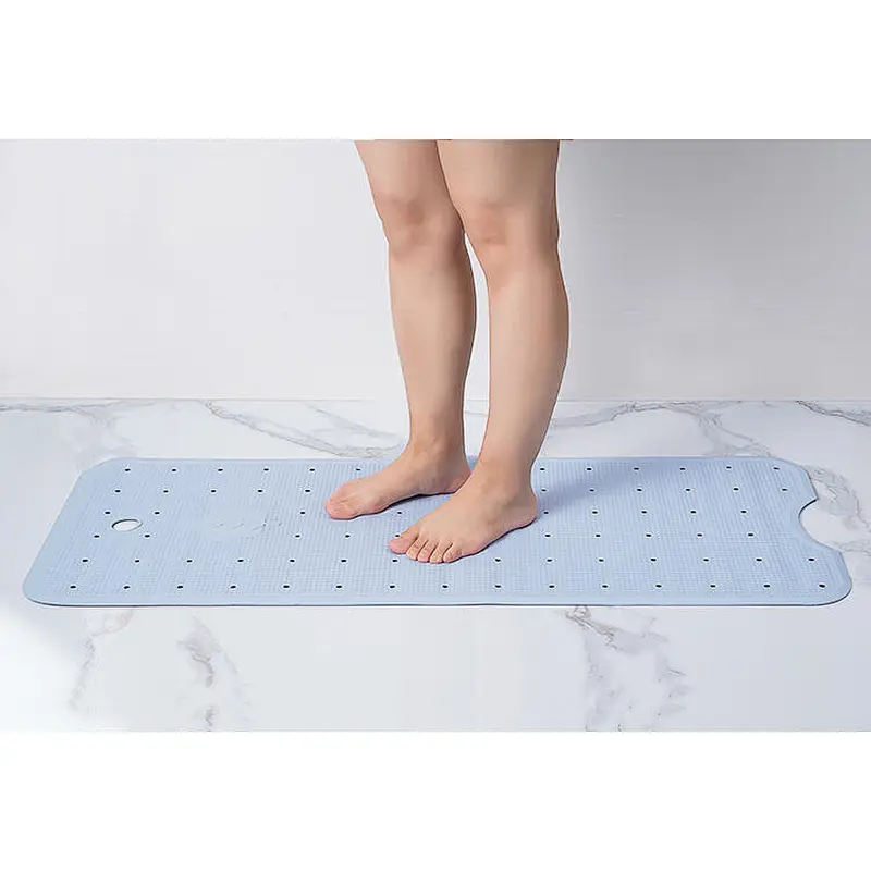 Natural rubber bathroom rubber mat for bathtub floor anti slip with suction cups
