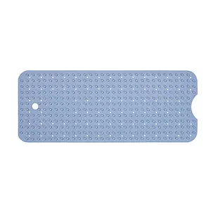 Natural rubber bathroom rubber mat for bathtub floor anti slip with suction cups