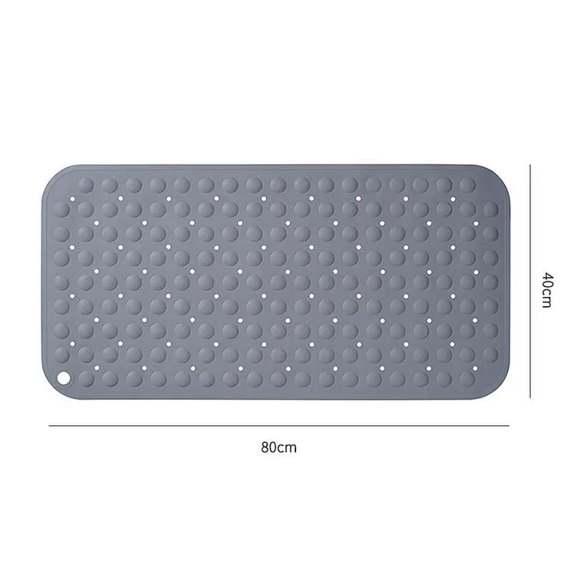 Hotel custom bathroom products with massage function non-slip bathtub bath mat with suction cup rubber bath mat