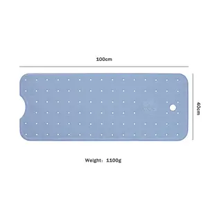 Natural rubber bathroom rubber mat for bathtub floor anti slip with suction cups